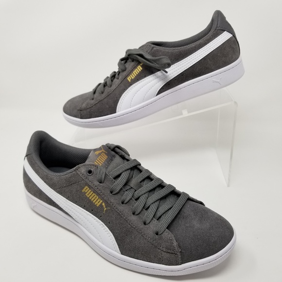 puma ladies vikky suede grey